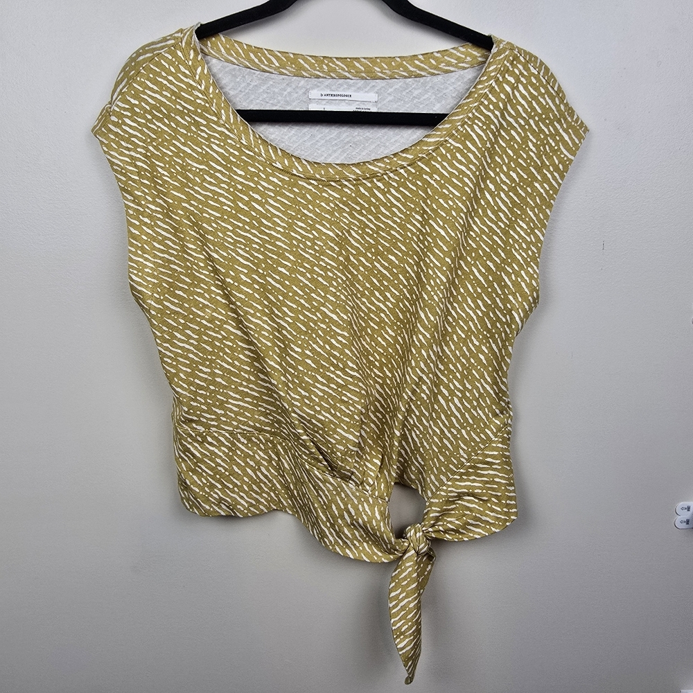 Anthropologie Neutr Motive Sleeveless Yellow Top size S